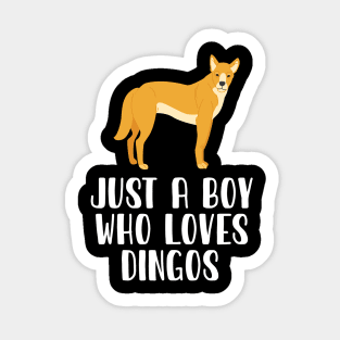 Just A Boy Who Loves Dingos Wildlife Wild Dog Sticker